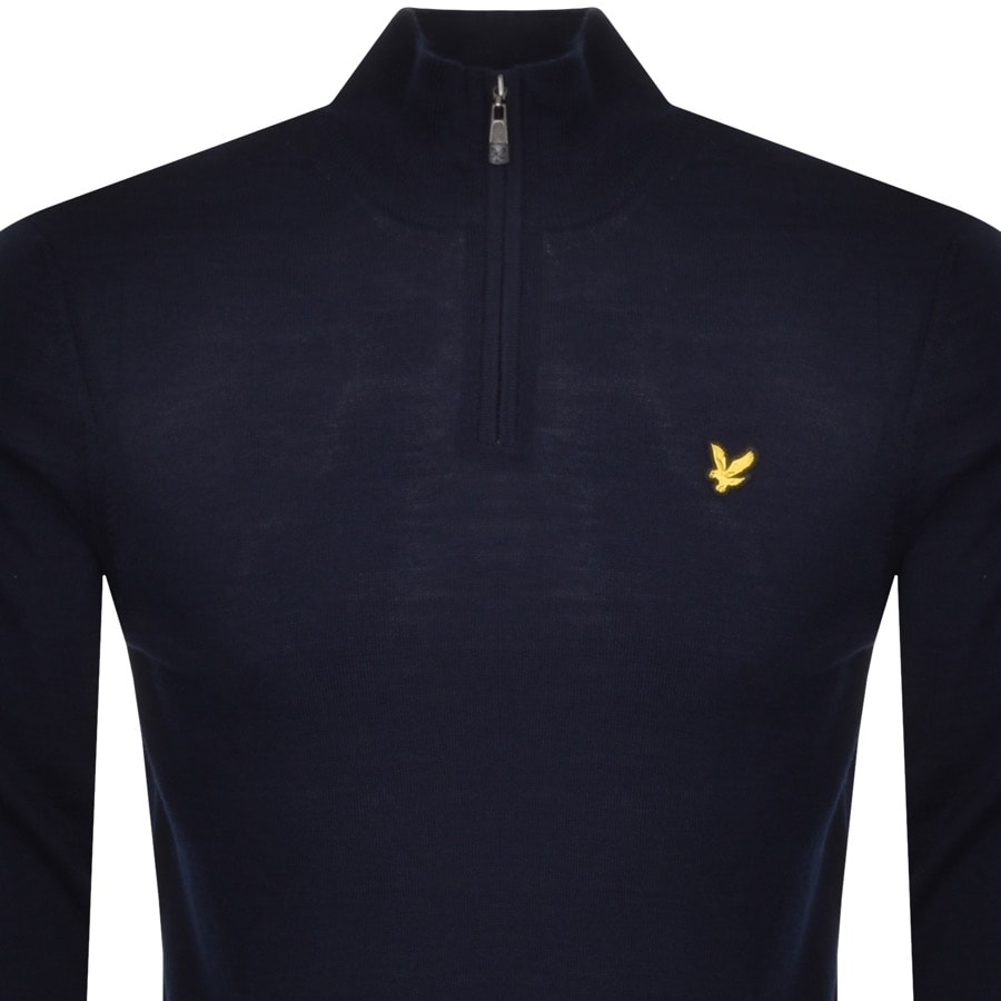 Alternative Image for ProductLyle And Scott Half Zip Jumper Navy2